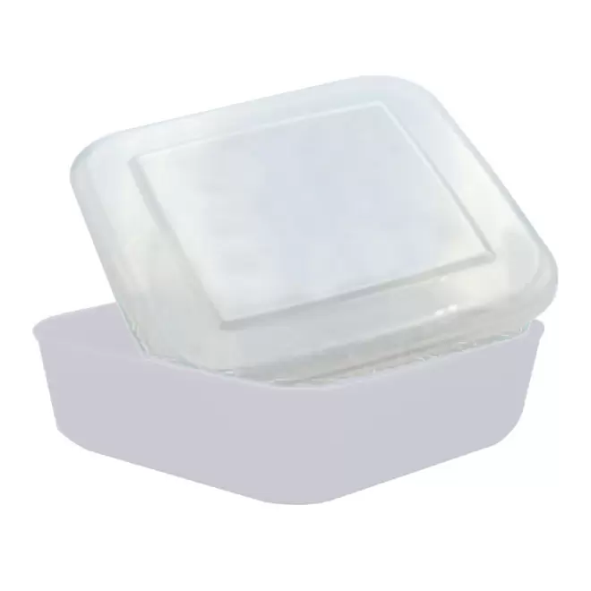 LUNCH BOX PERSONNALISABLE 'CASETA' - transparent givré