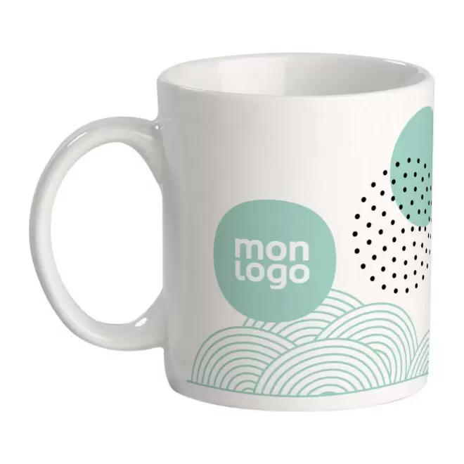 MUG PUBLICITAIRE PORCELAINE 300 ML 'NEO EUROPE'  - blanc