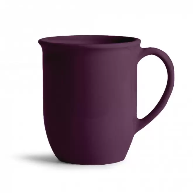 MUG CERAMIQUE MIE 350ML PERSONNALISABLE 'PAULA' - prune mat