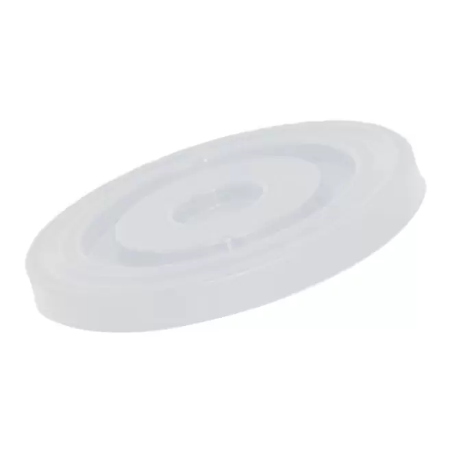 CAPUCHON POUR GOBELET PLAT 'KERALA' - transparent givré