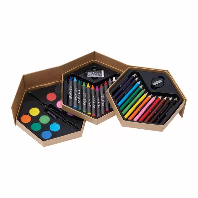 COFFRET A DESSIN PERSONNALISE 'TALENTUS MINI' - marron