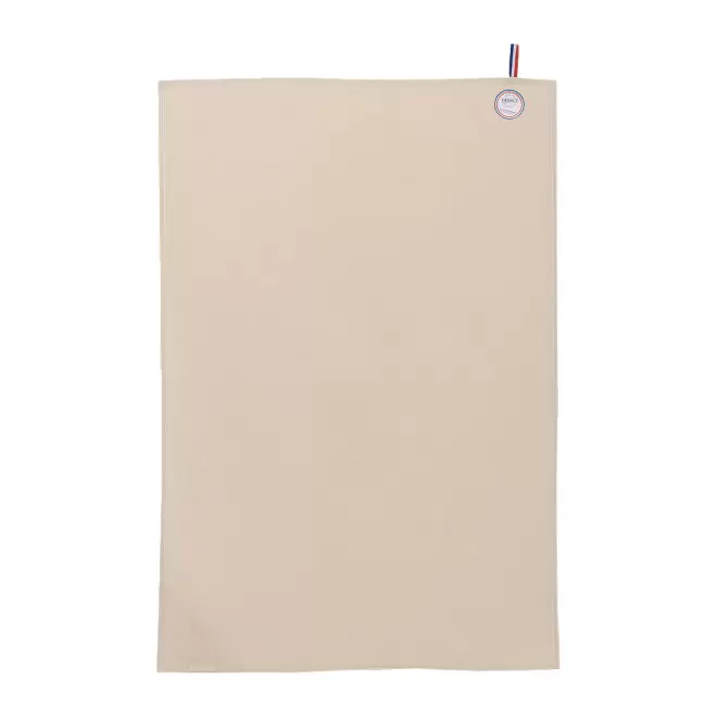 TORCHON VAISSELLE MIF PERSONNALISE 'KARISEC' - naturel