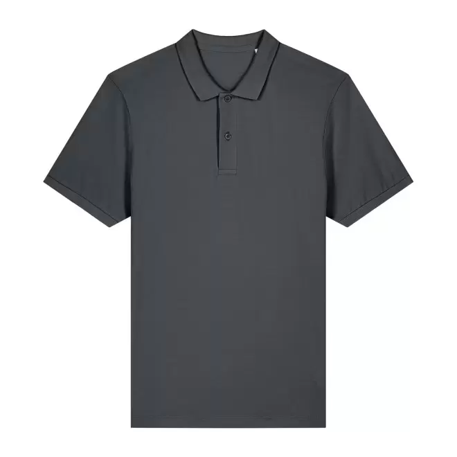 POLO HOMME COULEUR PERSONNALISABLE 'COASTER' - gris anthracite
