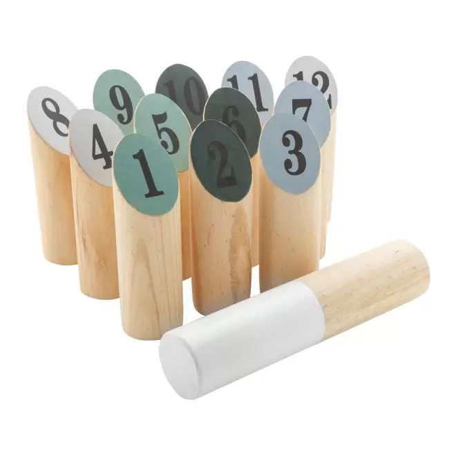 JEU DE QUILLES SCANDINAVES PERSONNALISÉ 'XENDI' - bois