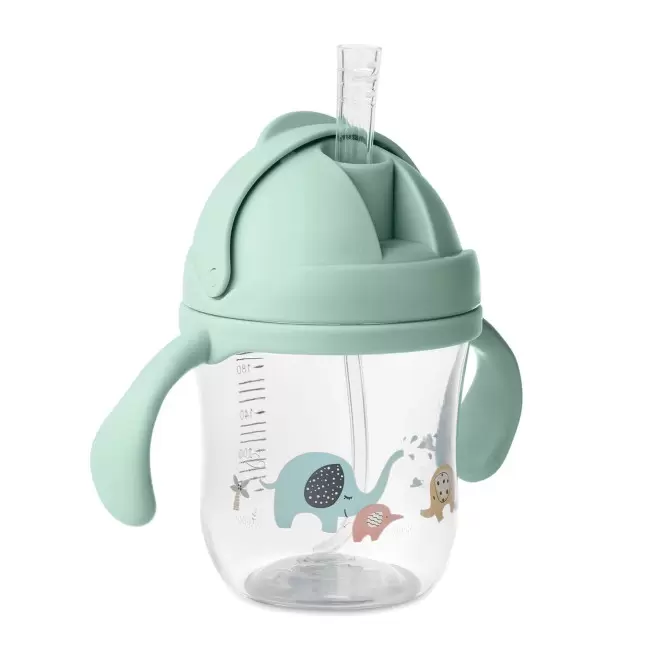 GOURDE ENFANT TRITAN PERSONNALISEE 250ML 'DRIKIDS MINI' - vert menthe