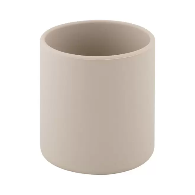 GOBELET ENFANT EN SILICONE PERSONNALISE 'PUREE' - beige