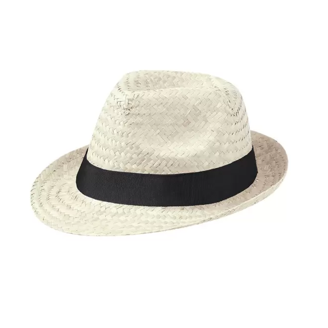CHAPEAU DE PAILLE PERSONNALISABLE 'COBOCHIC PAILLE' - paille claire