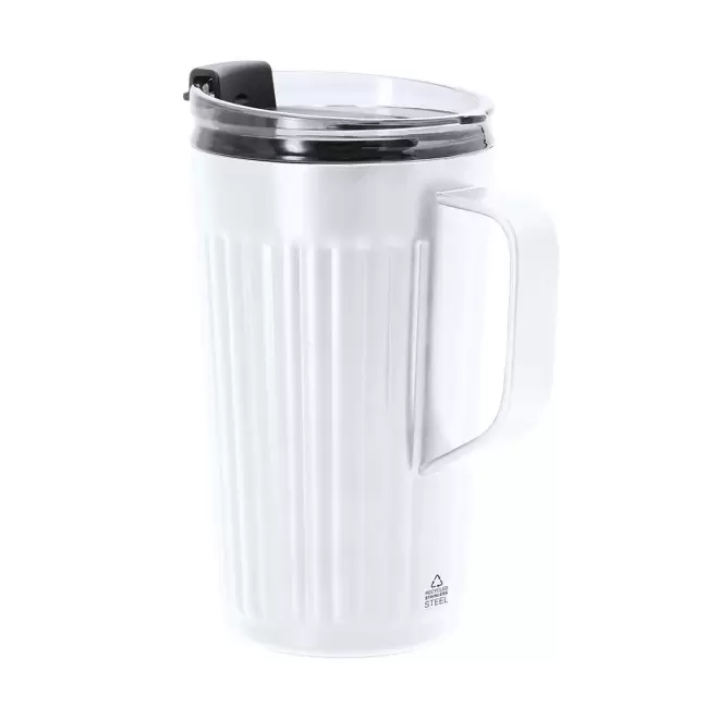 MUG THERMIQUE PERSONNALISABLE 'LUCIA' - blanc