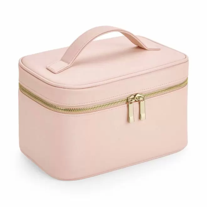 TROUSSE DE TOILETTE VANITY PERSONNALISABLE 'FRANE' - rose poudré
