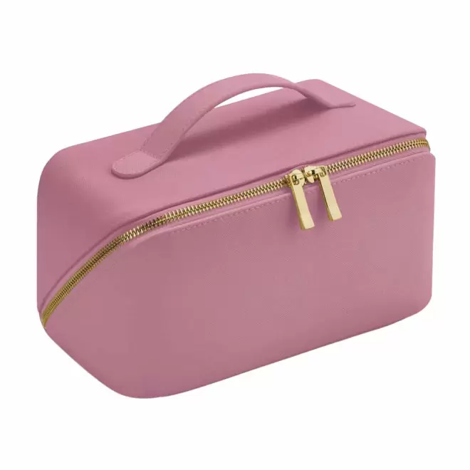 TROUSSE DE TOILETTE PU PERSONNALISABLE 'REBEKA' - rose