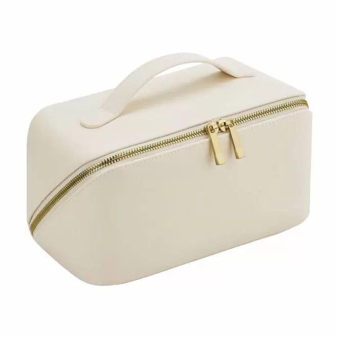 TROUSSE DE TOILETTE PU PERSONNALISABLE 'REBEKA' - beige