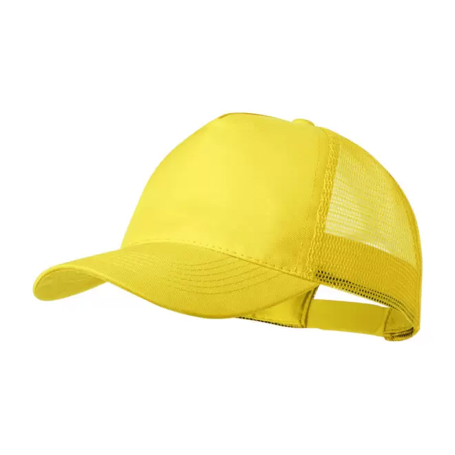 CASQUETTE FILET PERSONNALISE 'ESSENTIAL MESH POLYESTER' - jaune