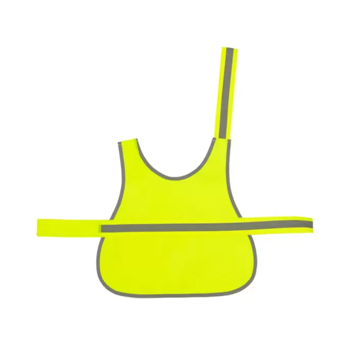 GILET DE VISIBILITE CHIEN PERSONNALISABLE 'FLUOSAFE DOG' - jaune fluo