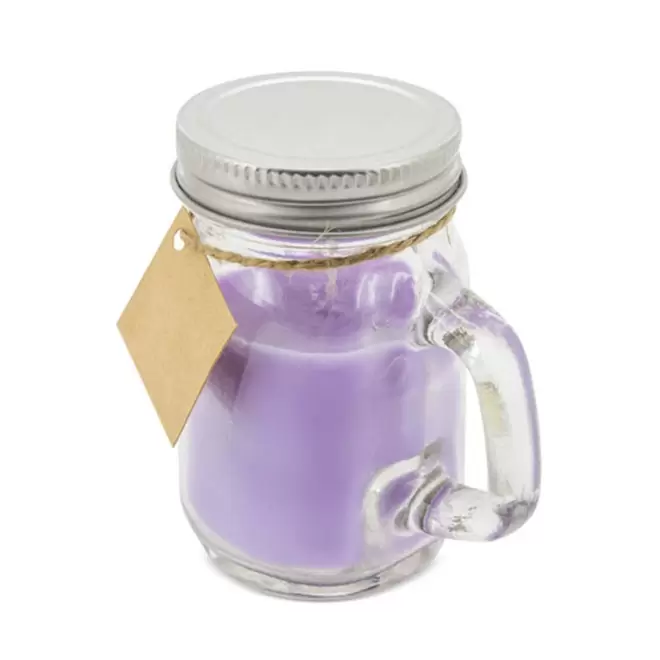 BOUGIE PARFUMEE PERSONNALISEE POT AVEC POIGNEE 'BIGOUR' - lavande