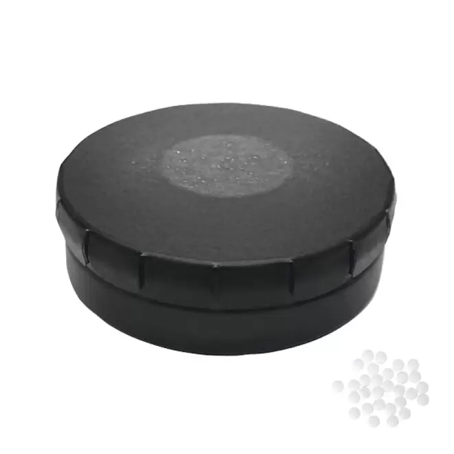 BOÎTE À BONBONS PUBLICITAIRE BIO 'CLIC CLAC' - noir mat