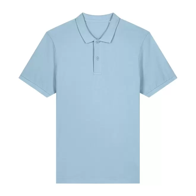 POLO HOMME COULEUR PERSONNALISABLE 'COASTER' - bleu ciel