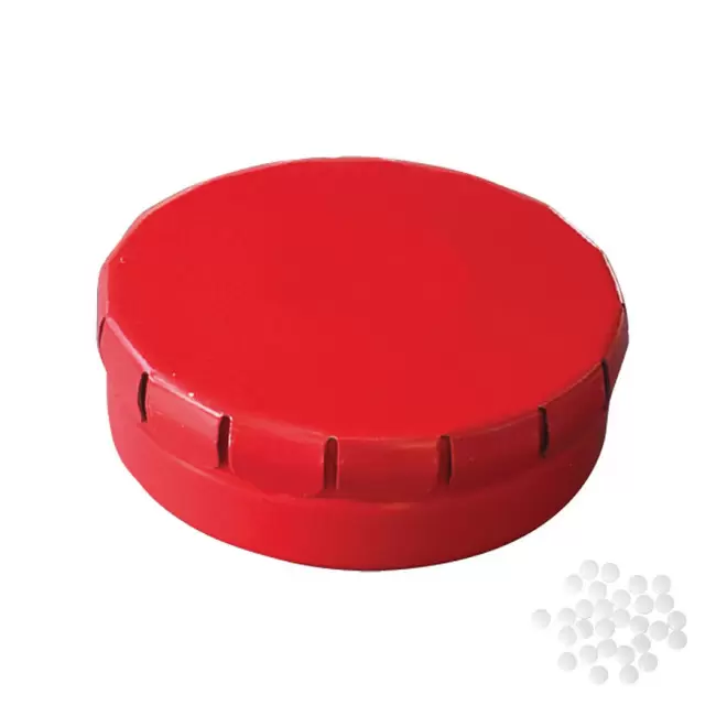 BOÎTE À BONBONS PUBLICITAIRE BIO 'CLIC CLAC' - rouge