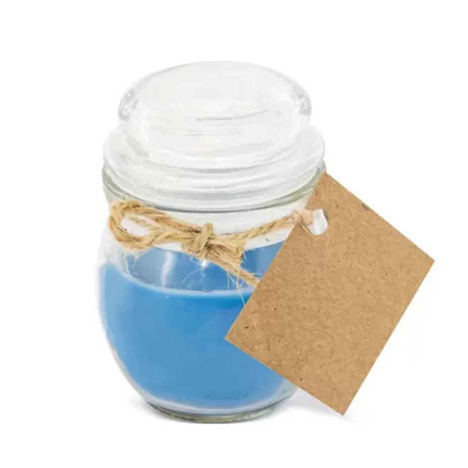 BOUGIE PARFUMEE PERSONNALISEE POT EN VERRE 'BIGOUR' - océan