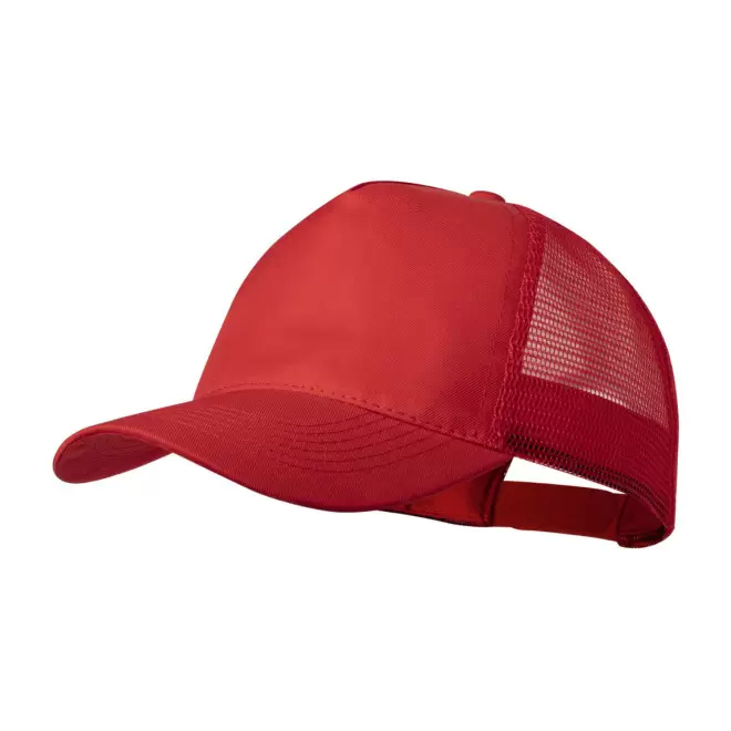 CASQUETTE FILET PERSONNALISE 'ESSENTIAL MESH POLYESTER' - rouge