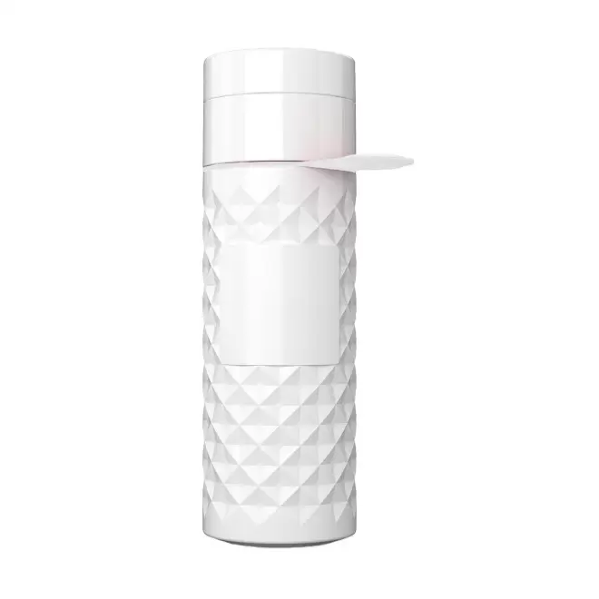 BOUTEILLE 500 ML PERSONNALISABLE 'NAIROBI RING' - blanc/blanc