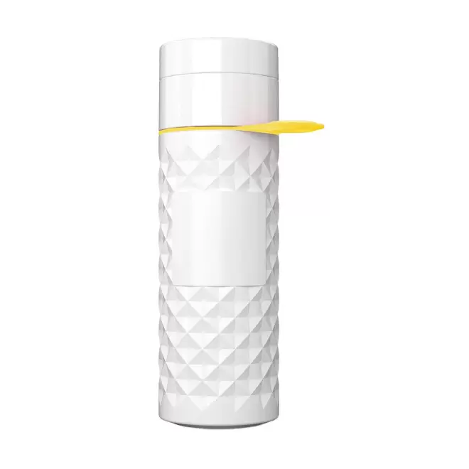 BOUTEILLE 500 ML PERSONNALISABLE 'NAIROBI RING' - blanc/jaune