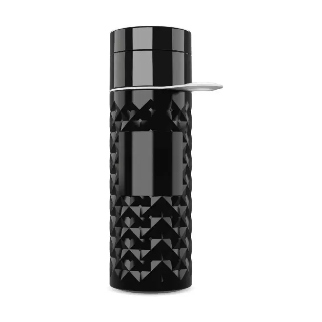 BOUTEILLE 500 ML PERSONNALISABLE 'NAIROBI RING' - noir/blanc