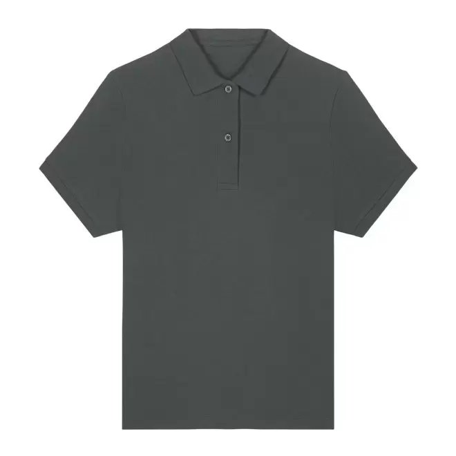 POLO FEMME COULEUR PERSONNALISABLE 'COASTER' - gris anthracite