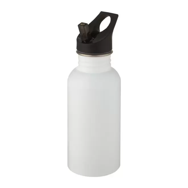 GOURDE DE SPORT PERSONNALISEE EN ACIER 500ML 'PITON' - blanc