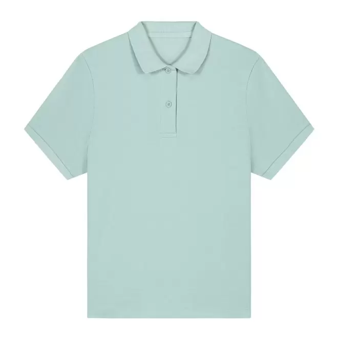 POLO FEMME COULEUR PERSONNALISABLE 'COASTER' - bleu clair