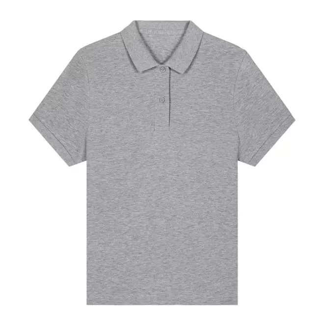POLO FEMME COULEUR PERSONNALISABLE 'COASTER' - gris chiné