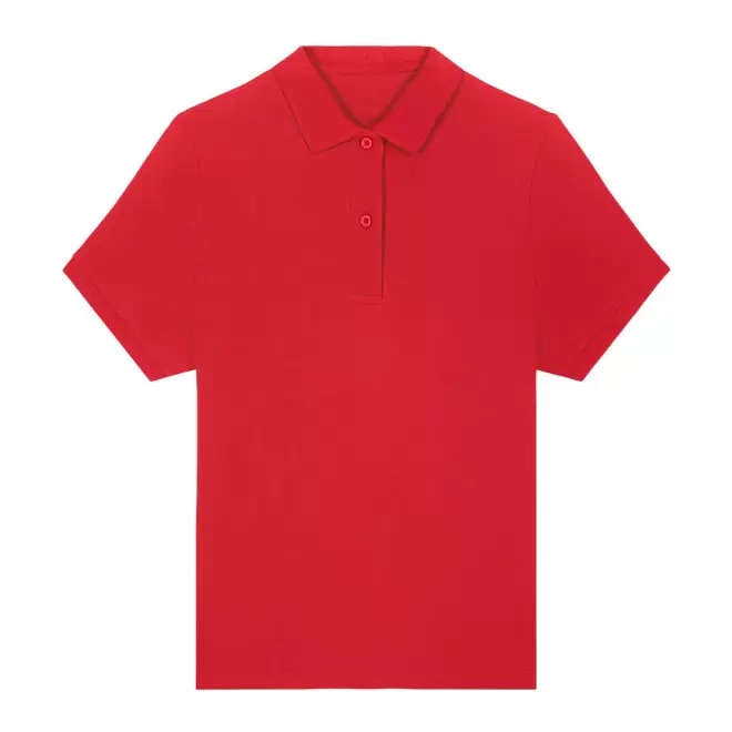 POLO FEMME COULEUR PERSONNALISABLE 'COASTER' - rouge
