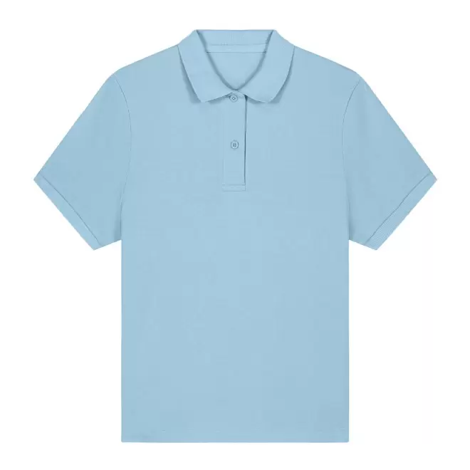 POLO FEMME COULEUR PERSONNALISABLE 'COASTER' - bleu ciel