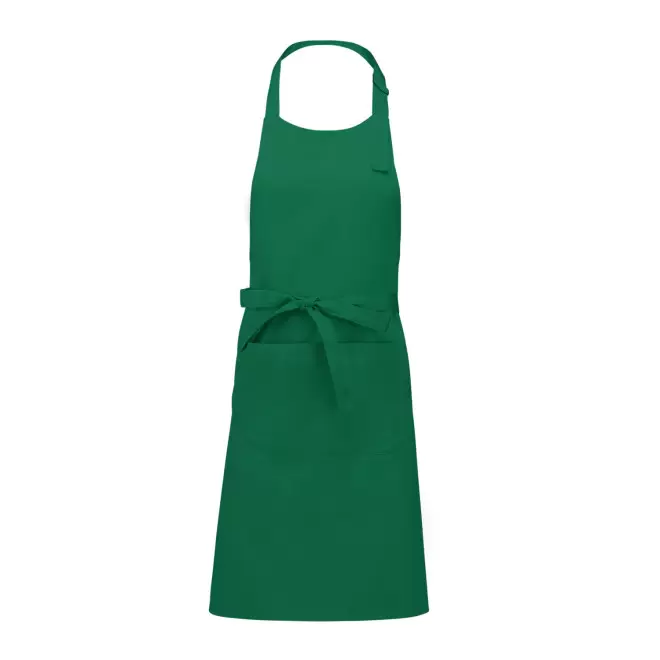 TABLIER LONG PERSONNALISE COTON 280G POCHE 'KARITAB' - vert