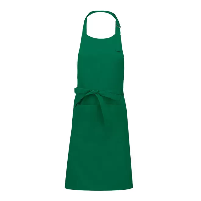 TABLIER LONG PERSONNALISABLE EN POLYCOTON 190 POCHE 'KARITAB' - vert