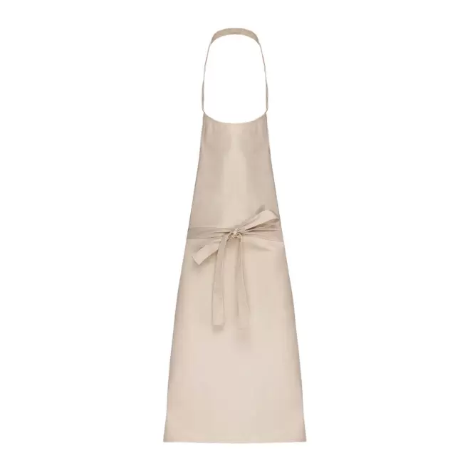 TABLIER LONG PERSONNALISE POLYCOTON 190G 'KARITAB' - crème