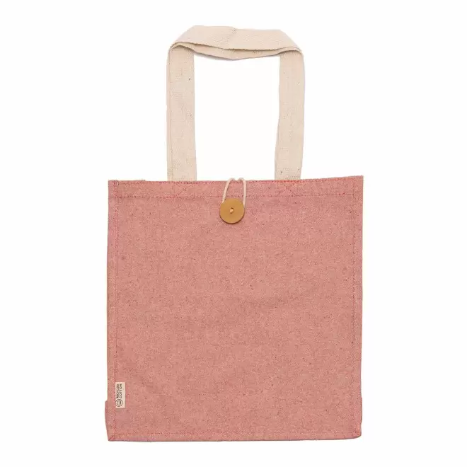 SAC SHOPPING PERSONNALISE COTON RECYCLE 'MASTIMO' - rouge
