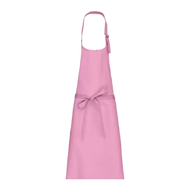 TABLIER LONG PERSONNALISE POLYCOTON 190G 'KARITAB' - rose clair