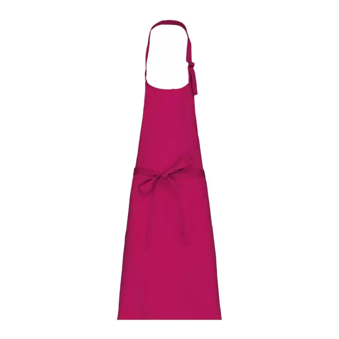 TABLIER LONG PERSONNALISE POLYCOTON 190G 'KARITAB' - fuchsia