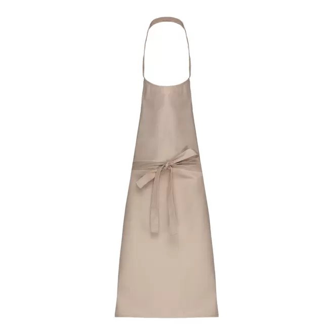 TABLIER LONG PERSONNALISE COTON 280G 'KARITAB' - beige