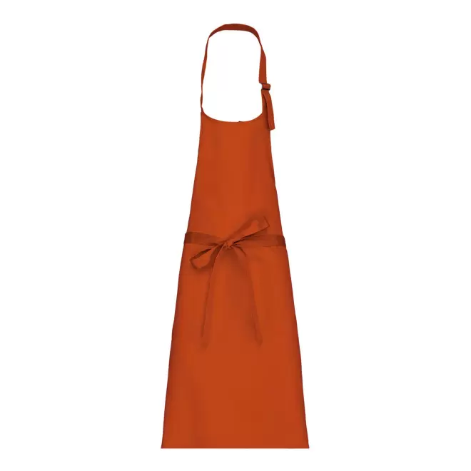 TABLIER LONG PERSONNALISE COTON 280G 'KARITAB' - orange foncé