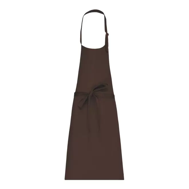 TABLIER LONG PERSONNALISE COTON 280G 'KARITAB' - chocolat
