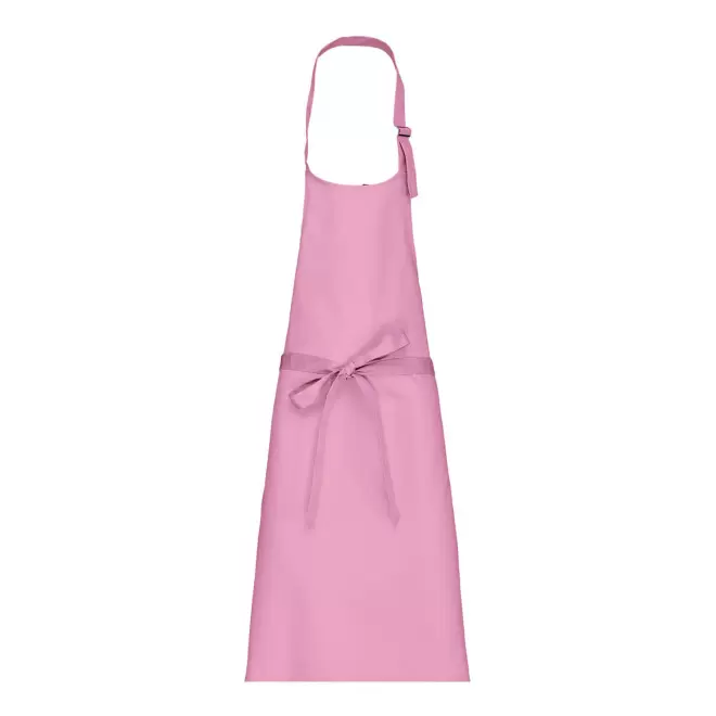 TABLIER LONG PERSONNALISE COTON 280G 'KARITAB' - rose clair