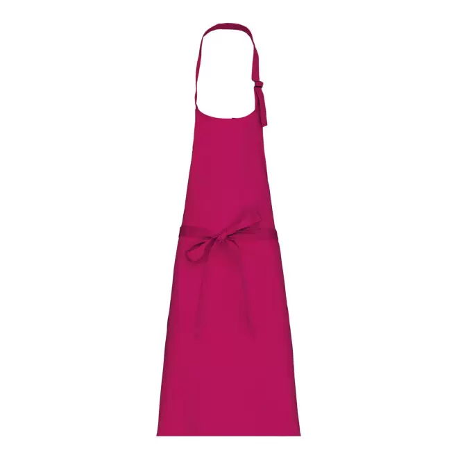 TABLIER LONG PERSONNALISE COTON 280G 'KARITAB' - fuchsia