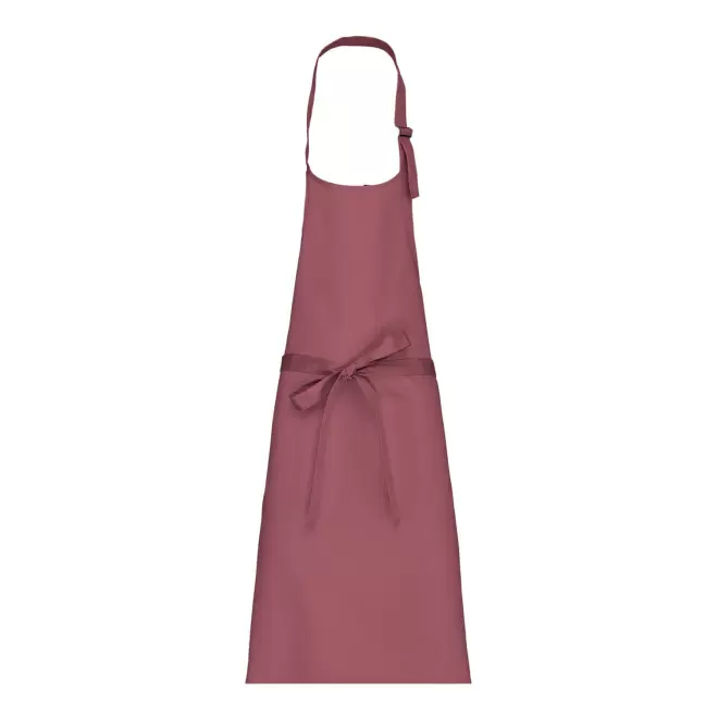 TABLIER LONG PERSONNALISE COTON 280G 'KARITAB' - vieux rose