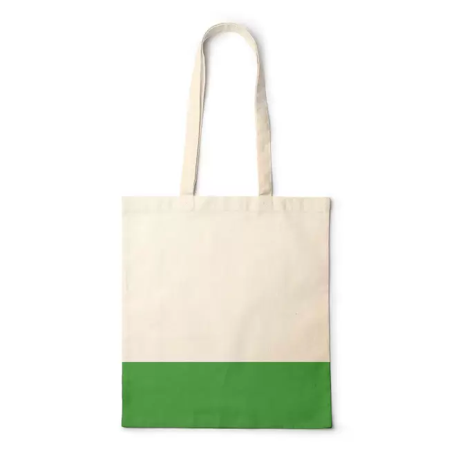 SAC SHOPPING PERSONNALISE COTON RECYCLE 'AURIANO' - vert