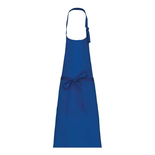 TABLIER LONG PERSONNALISE COTON 280G 'KARITAB' - bleu royal