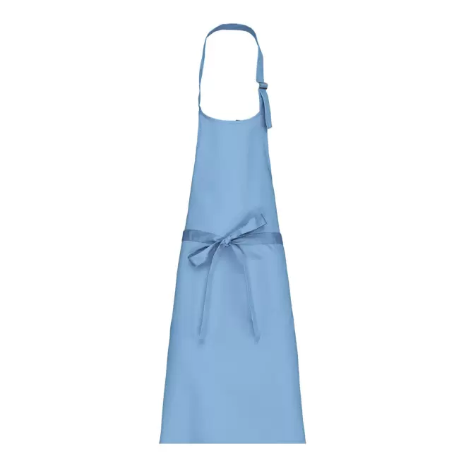 TABLIER LONG PERSONNALISE COTON 280G 'KARITAB' - bleu ciel