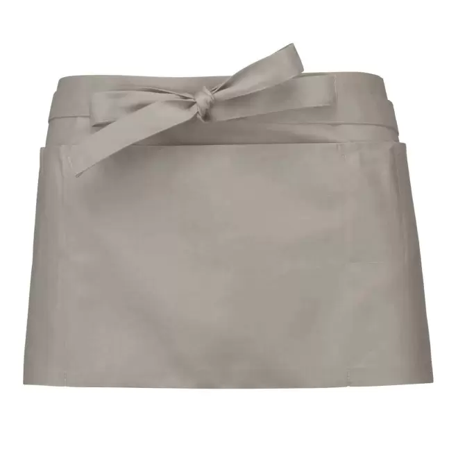 TABLIER COURT EN POLYCOTON PERSONNALISE 190G 'KARITAB' - beige