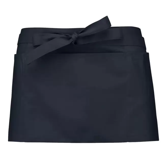 TABLIER COURT EN POLYCOTON PERSONNALISE 190G 'KARITAB' - bleu marine