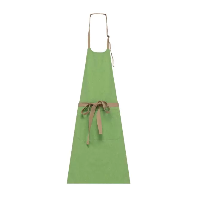 TABLIER LONG PERSONNALISABLE EN COTON RECYCLE 200G 'KARITAB' - vert